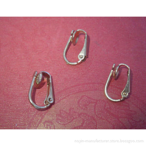 Earring hook with copper material, earring hook with silver color